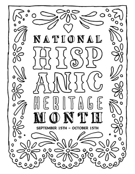 Hispanic Heritage Month Free coloring page - Download, Print or Color ...