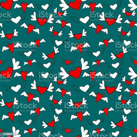 Vector Love Symbol Pattern With Stylish Hearts Stock Illustration Download Image Now Angel