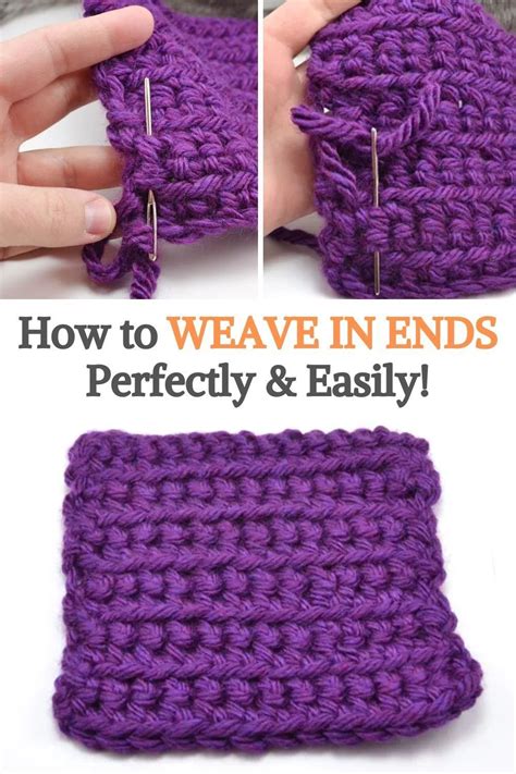 WEAVE IN ENDS Perfectly Easily In 2021 Crochet Weaving Crochet