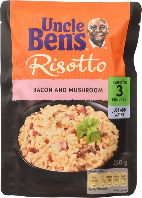 Uncle Ben S Express Bacon And Mushroom Risotto G Pack Of