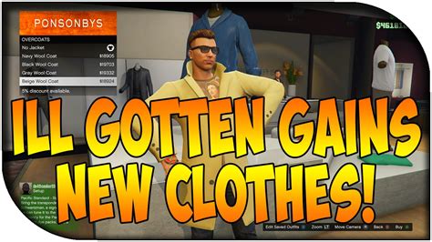 GTA V Ill Gotten Gains New Clothes Male And Female YouTube