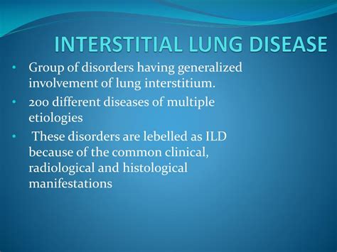 Ppt Interstitial Lung Disease By Dr Arvind Mishra Md Powerpoint Presentation Id5952687