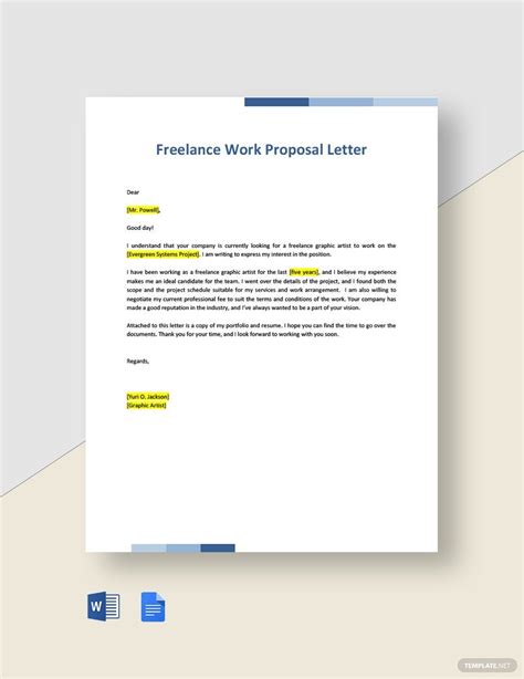 Free Freelancer Proposal Templates Editable And Printable