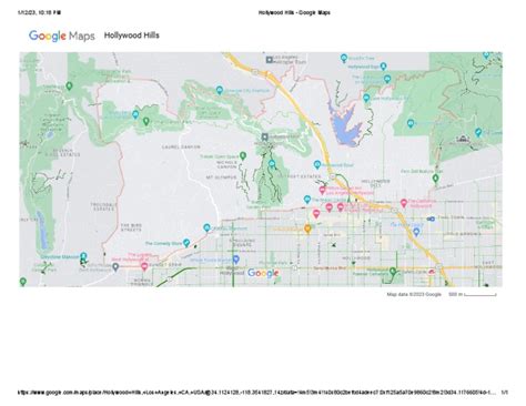 Hollywood Hills - Google Maps | PDF