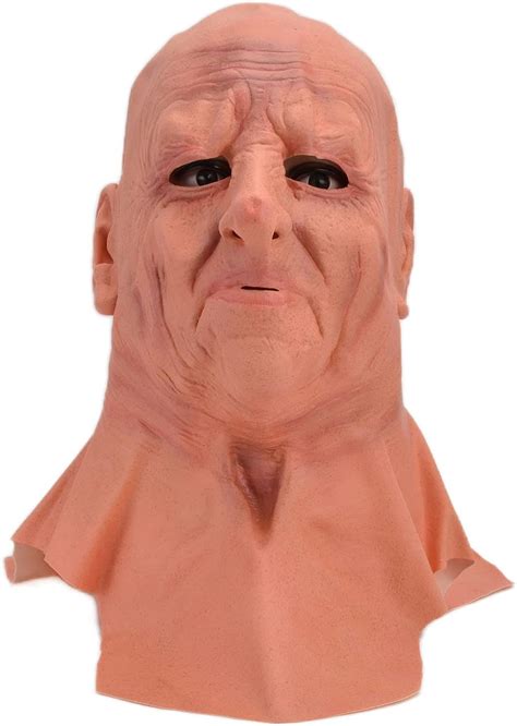 Wbty Realistic Old Man Mask Halloween Latex Mask Scary Full