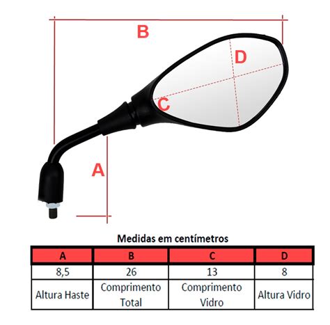 Retrovisor Bmw P Moto Honda Haste Fixa Mercadolivre