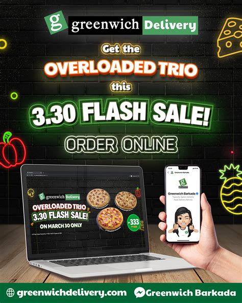 Greenwich Pizza Online Flash Sale March Only