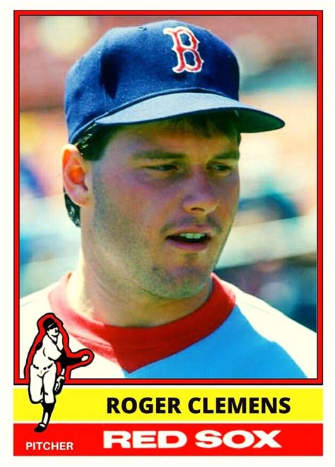 Roger Clemens Red Sox 1976 Topps Design Red Sox Nation Roger Clemens