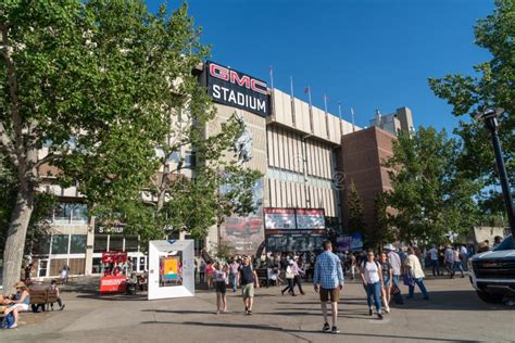 Entrance To the GMC Stadium at the Calgary Stampede Where the Afternoon Rodeo Takes Editorial ...