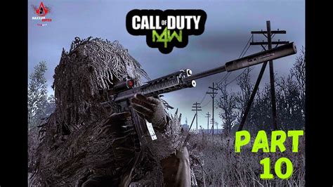 Call Of Duty MW4 Mission All Ghillied Up Part 10 YouTube