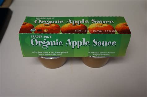 Exploring Trader Joes Trader Joes Organic Apple Sauce