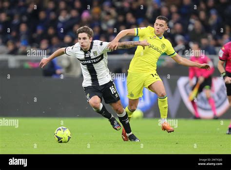 San Siro Stadium Milan Italy January 10 2023 Adrian Bernabe Of