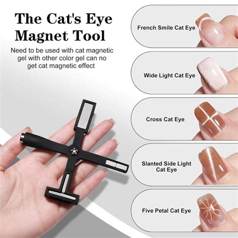 Rarjsm 5 In 1 Multifunctional Cat Eye Magnet