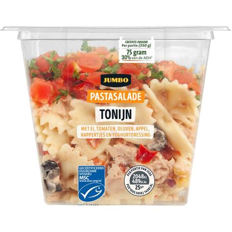 Jumbo Pastasalade Tonijn G Aanbieding Bij Jumbo