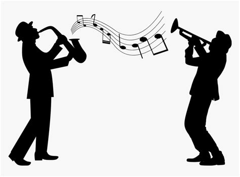 Transparent Music Band Png - Jazz Band Silhouette Png, Png Download - kindpng