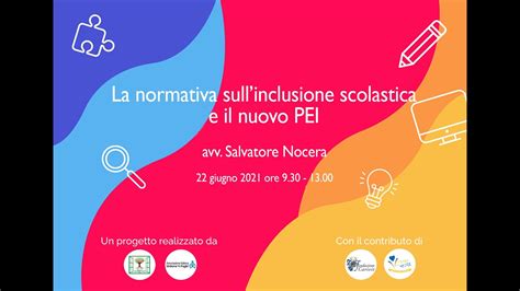 Summer School 2021 La Normativa Sull Inclusione Scolastica E Il Nuovo