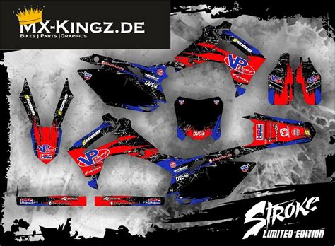 Honda Graphic Kit Crf 250 14 16 Crf 450 13 16 Design Stroke Le Black