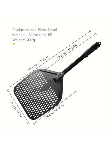 Pala Para Pizza De Metal De Aluminio Con Mango Desmontable Cortador