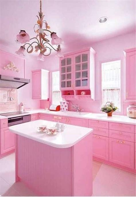 20 Pink And White Kitchen DECOOMO