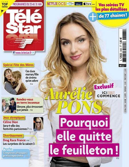 Aurélie Pons Télé Star Magazine 25 May 2024 Cover Photo France