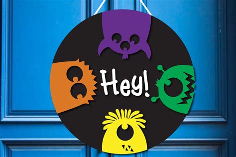 Halloween Door Hanger Svg Graphic By Princes Bookbea · Creative Fabrica