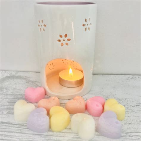 Spa Day Wax Melt T Set Wax Melt Burner 4 Tealights 12 Etsy Soy