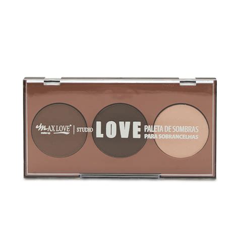 Paleta De Sombra Para Sobrancelhas Cor 01 Max Love 10g 36un Celia