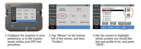 How To Create Test Profiles On The Vt650 And Vt900 Gas Flow Analyzers Fluke Biomedical