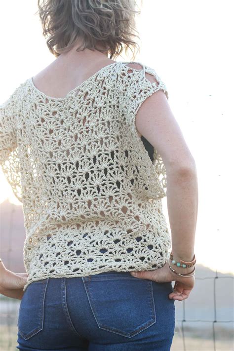 Crochet Kit Canyonlands Boho Top Lion Brand Yarn