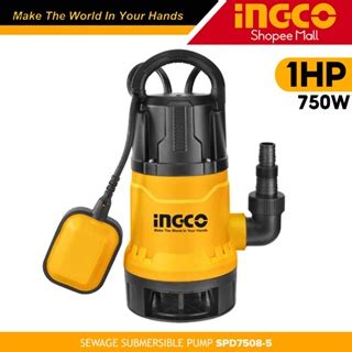 Ingco SPD7508 5 Sewage Submersible Pump 750W 1 0HP For Dirty Water P