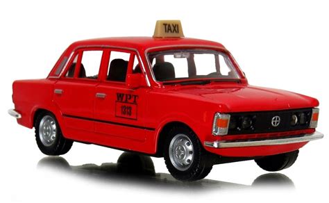 Fiat P Taxi Auto Prl Welly Metalowy Model