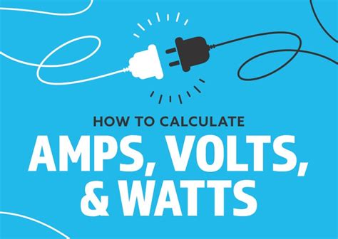 How To Convert Watts Amps Volts