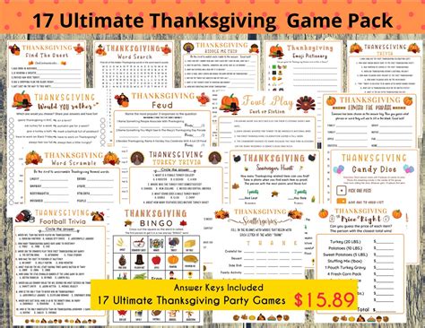 Thanksgiving Emoji Pictionary Game Turkey Day Printable Etsy