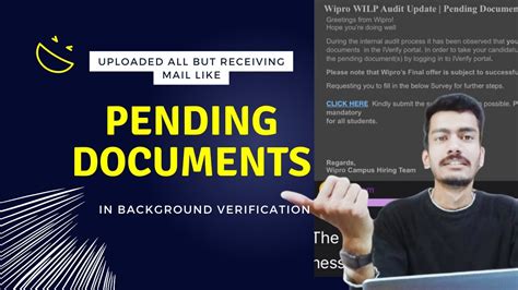 Pending Documents In Background Verification Wilp Bgv Green Audit