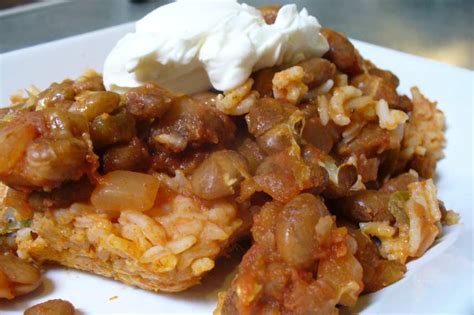 Simple Mexican Rice And Bean Bake Recipe