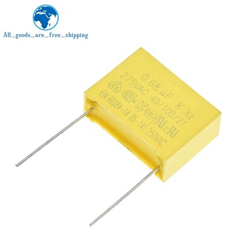 10pcs 0 68uF Capacitor X2 Capacitor 275VAC 680NF Pitch 22mm X2