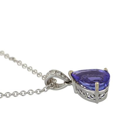 Tanzanite and Diamond Pendant