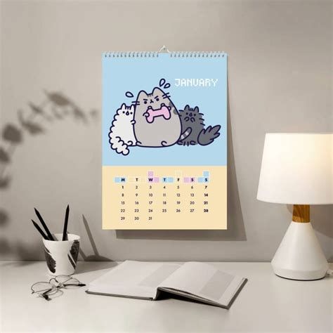 Kalendarz Cienny Pusheen Pixel Shop Pl