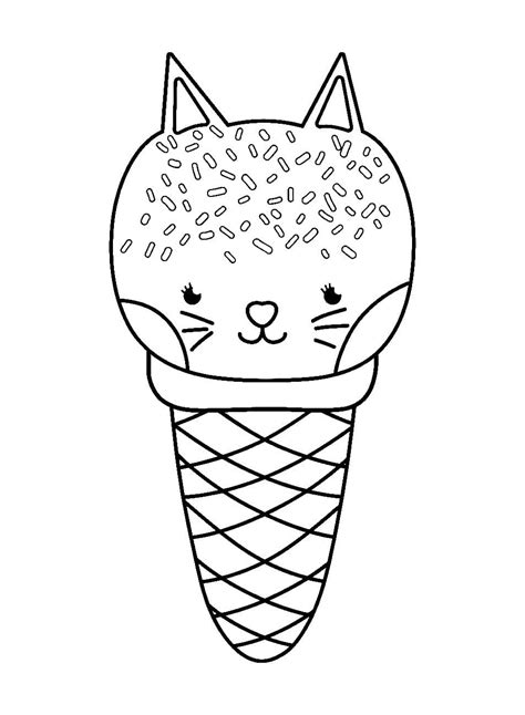 Dibujos De Helados Para Colorear Piezas Imprimir Gratis