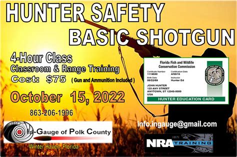 HUNTER SAFETY CERTIFICATION CLASS – Winter Haven, FL – In-Gauge of Polk ...