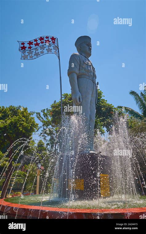 A Big Sculpture Of The First Governor Of East Java Ario Suryo In