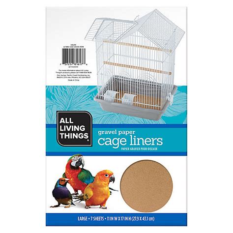 All Living Things® Gravel Paper Bird Cage Liners | bird Cage Liners ...