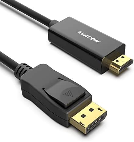 AVACON DisplayPort To HDMI 6 Feet Gold Plated Cable Display Port To