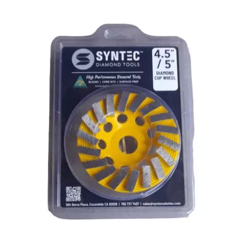 Syntec Disco Copa Diamante 4 1 2 5 Desbaste 5 8 7 8 Envío gratis