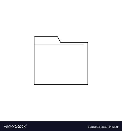 Folder Icon Outline