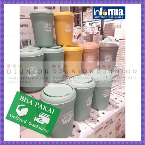 Jual Informa Tempat Sampah Tutup Ayun Swing Trash Dust Bin Shopee