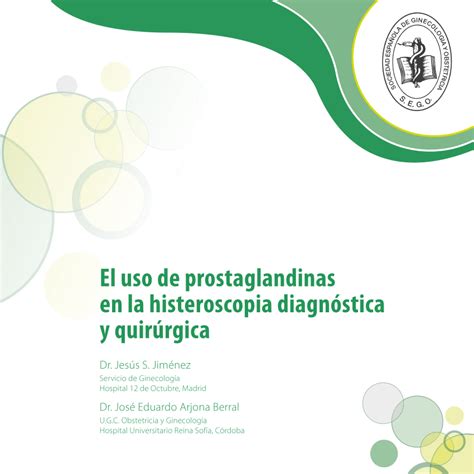 Pdf El Uso De Prostaglandinas En La Histeroscopia Diagn Stica Y