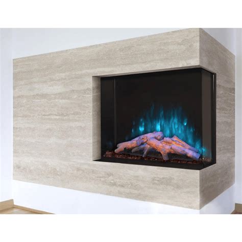 Modern Flames Orion Traditional Built In Smart Virtual Electric Fireplace With Real Flame Effect