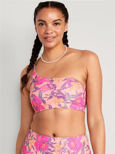 Printed Convertible Bandeau Bikini Swim Top Old Navy