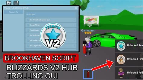 Script Brookhaven Troll V2 Blizzard FE Hub Premium Gui Hydrogen Fluxus